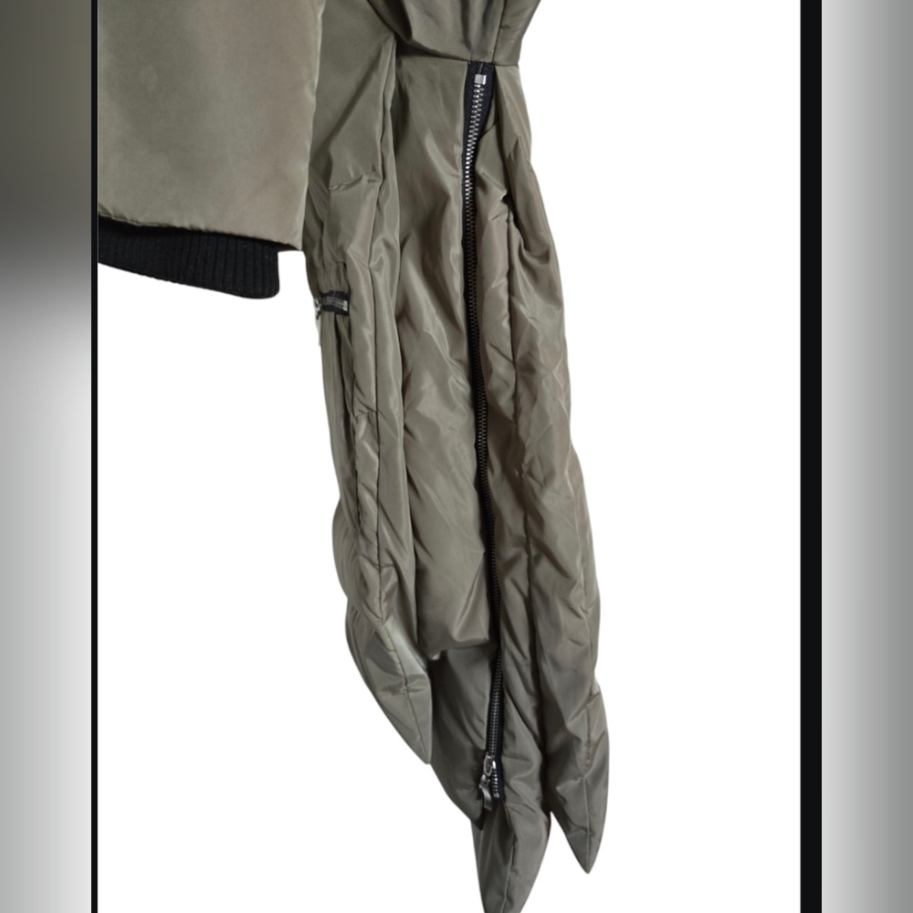 Orolay Womens Front Zip Long Sleeve Down Quilted Hooded Jacket Green Size Small - Picture 7 of 14
